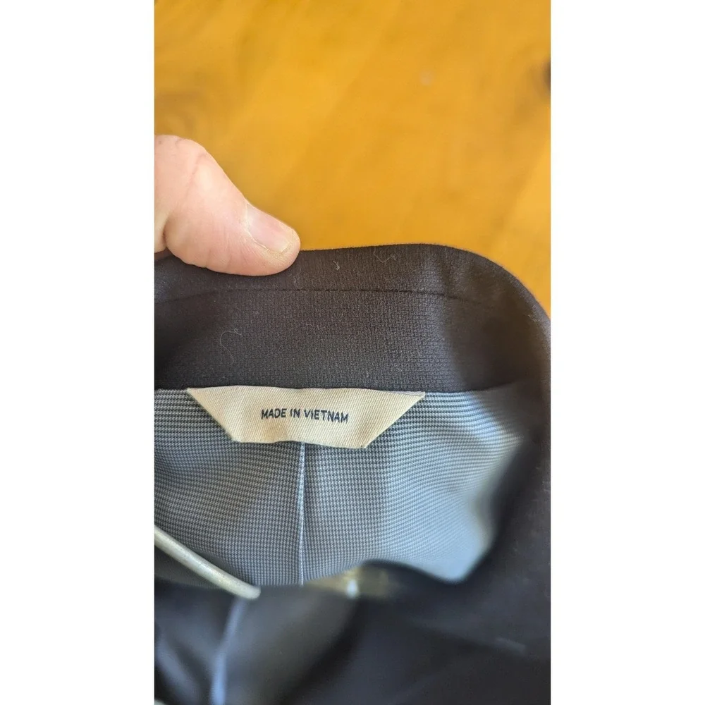 Croft & Barrow Mens Blazer Classic Fit 44L Long‎ Black Business Casual
